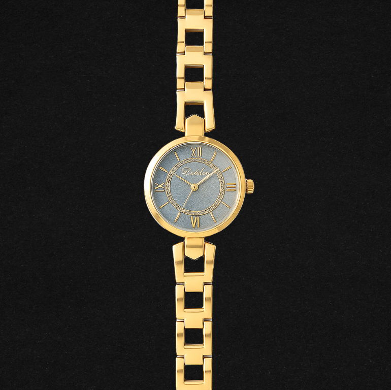 GREY DIAL GOLDEN WATCH