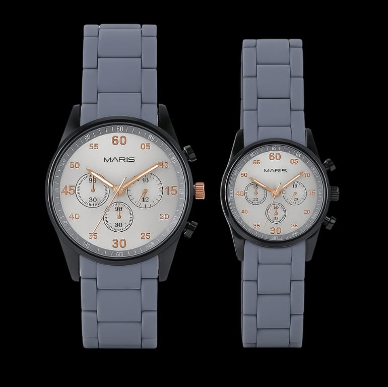 COUPLE WATCH GRAY X BLACK