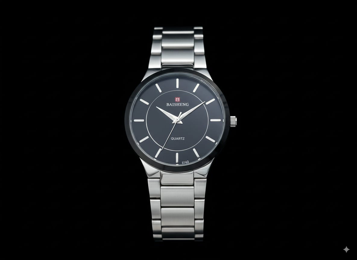 SILVER CHRONOGRAPH (SLIVER  X BLACK LIMITED EDITION)