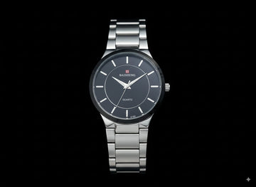 SILVER CHRONOGRAPH (SLIVER  X BLACK LIMITED EDITION)